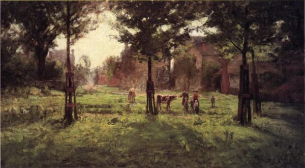 Summer Days at Vernon by Theodore Clement Steele, hand-painted oil painting reproduction
