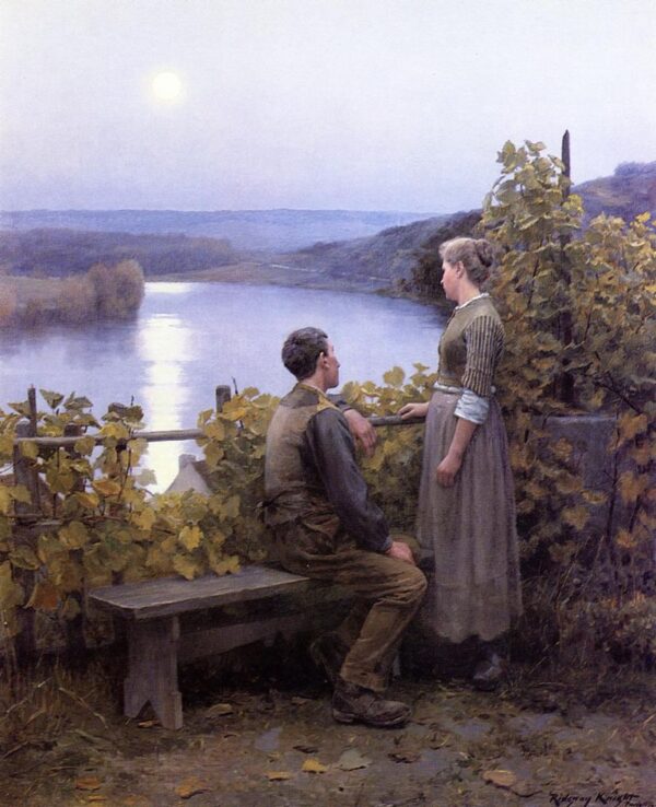 Summer Evening by Daniel Ridgway Knight, hand-painted oil painting reproduction