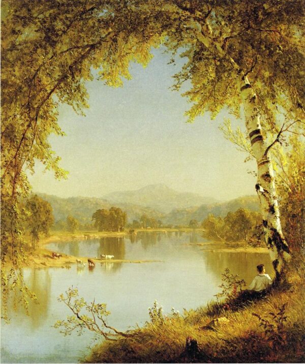 Summer Idyll by Sanford Robinson Gifford, hand-painted oil painting reproduction