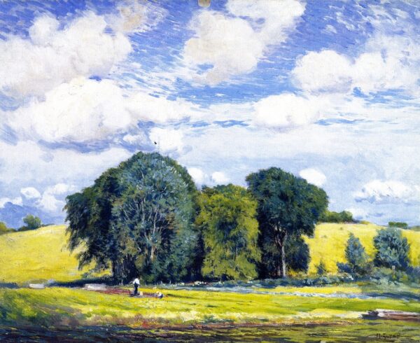Summer Landscape by Mathias J Alten, hand-painted oil painting reproduction