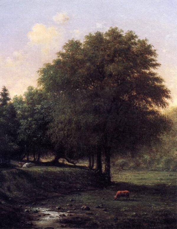 Summer Landscape With Cattle by Martin Johnson Heade, hand-painted oil painting reproduction