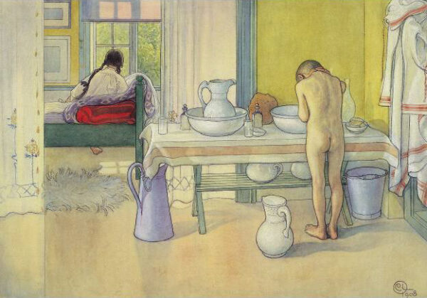 Summer Morning by Carl Larsson, hand-painted oil painting reproduction