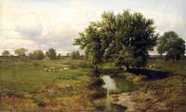 Summer Pastures by William Mason Brown, hand-painted oil painting reproduction