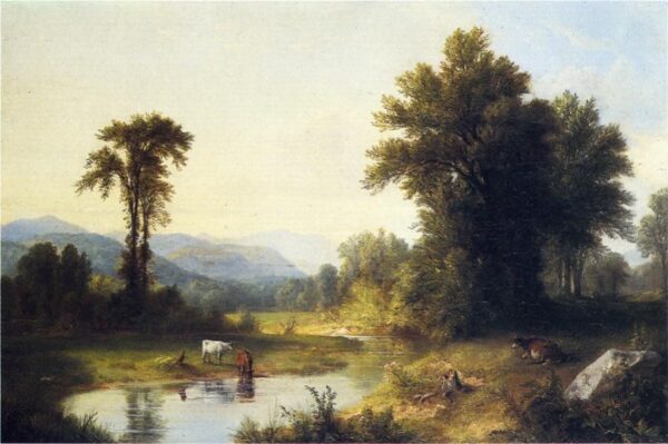 Summer Stream by Asher B Durand, hand-painted oil painting reproduction