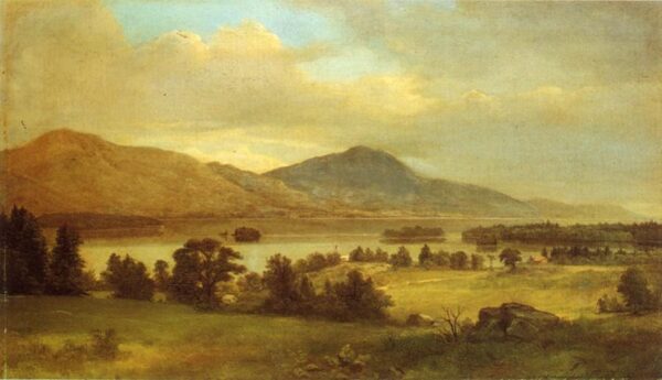 Summer on Lake George by Asher B Durand, hand-painted oil painting reproduction