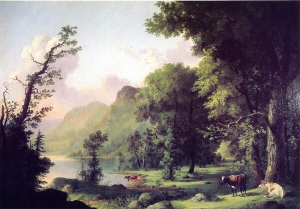 Summer on the Housatonic by George Henry Durrie, hand-painted oil painting reproduction