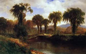 Summer on the Saco Conway Valley 1865 by Samuel Colman, hand-painted oil painting reproduction