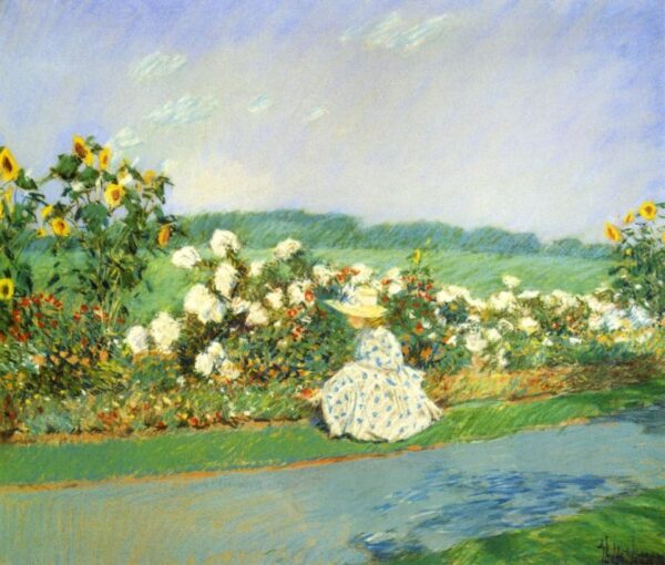 Summertime by Frederick Childe Hassam, hand-painted oil painting reproduction