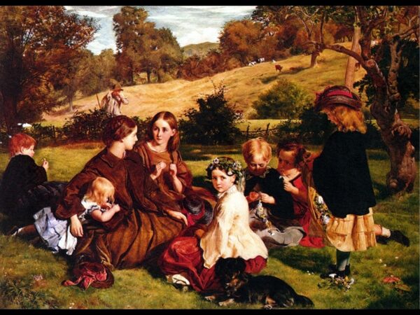Summertime Gloucestershire by James Archer, hand-painted oil painting reproduction