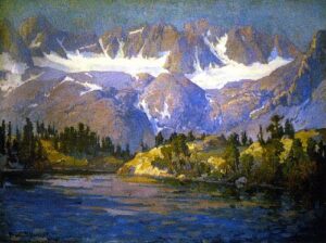 Summit Lake by Franz Bischoff, hand-painted oil painting reproduction