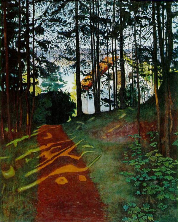 Sun Gleam by Harald Sohlberg, hand-painted oil painting reproduction