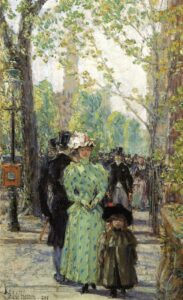 Sunday Morning by Frederick Childe Hassam, hand-painted oil painting reproduction