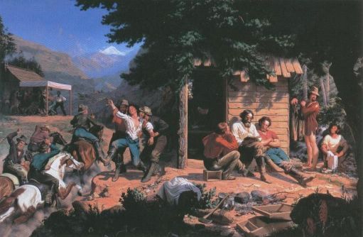 Sunday Morning in the Mines by Charles Christian Nahl, hand-painted oil reproduction