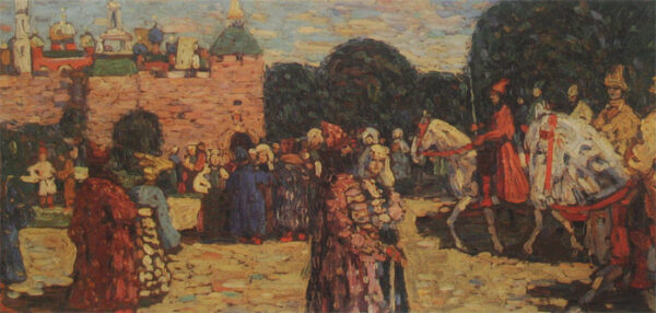 Sunday (Old Russian) by Wassily Kandinsky, hand-painted oil painting reproduction