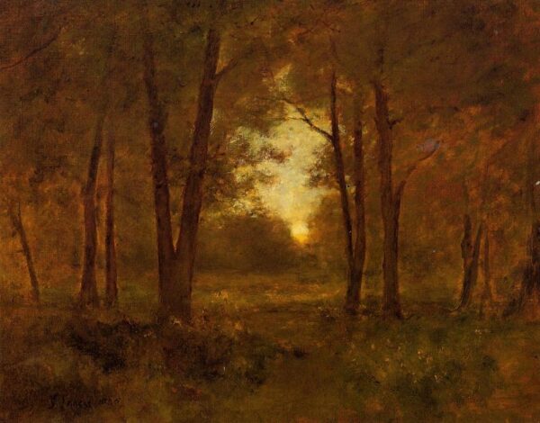Sundown Near Montclair by George Inness, hand-painted oil painting reproduction