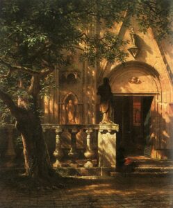 Sunlight And Shadow by Albert Bierstadt, hand-painted oil painting reproduction