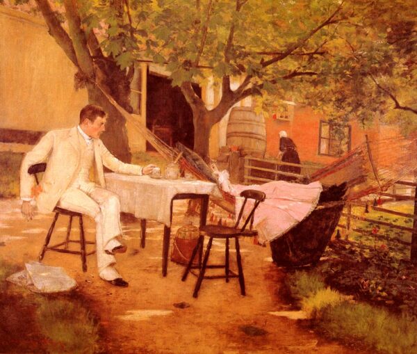Sunlight and Shadow by William Merritt Chase, hand-painted oil painting reproduction