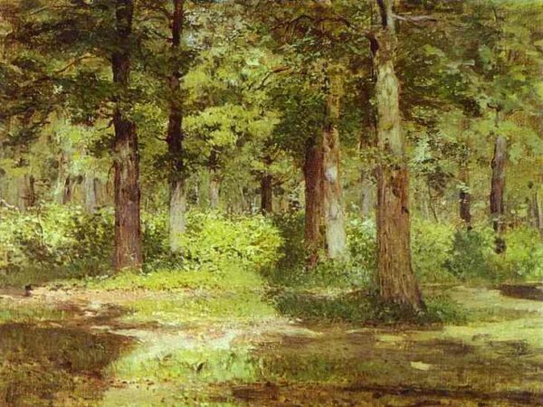 Sunny Day by Isaac Levitan, hand-painted oil painting reproduction