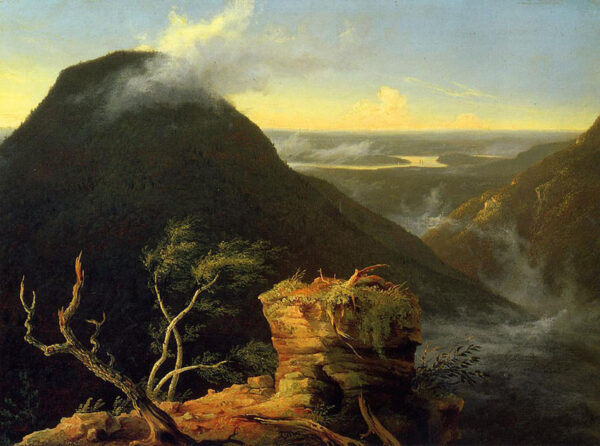 Sunny Morning on the Hudson River by Thomas Cole, hand-painted oil painting reproduction