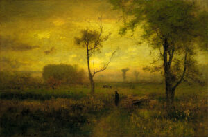 Sunrise by George Inness, hand-painted oil painting reproduction
