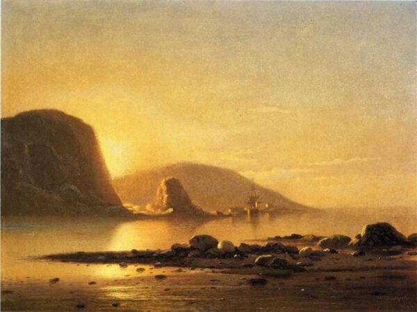 Sunrise Cove by William Bradford, hand-painted oil painting reproduction