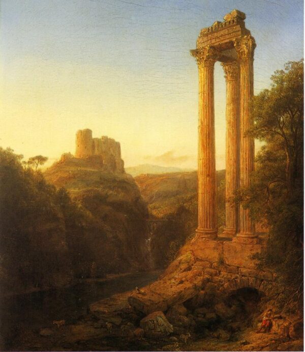 Sunrise in Syria by Frederic Edwin Church, hand-painted oil painting reproduction