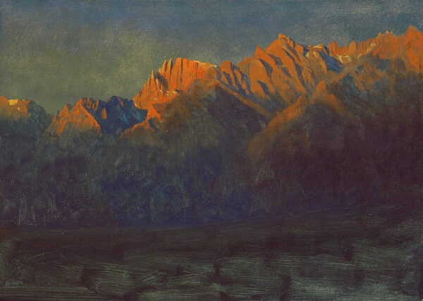 Sunrise in the Sierras by Albert Bierstadt, hand-painted oil painting reproduction