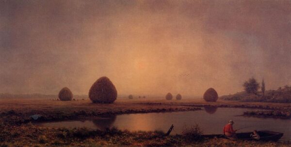 Sunrise on the Marshes by Martin Johnson Heade, hand-painted oil painting reproduction