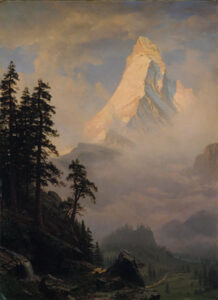 Sunrise on the Matterhorn by Albert Bierstadt, hand-painted oil painting reproduction