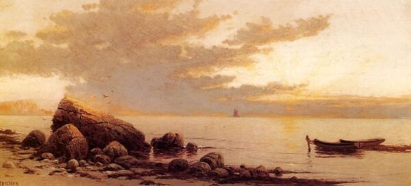 Sunset by Alfred Thompson Bricher, hand-painted oil painting reproduction