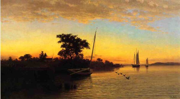 Sunset by Francis Silva, hand-painted oil painting reproduction