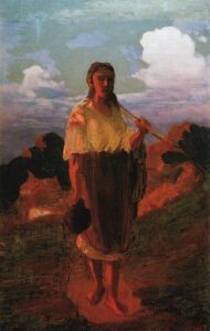 Sunset by Arkhip Kuindzhi, hand-painted oil painting reproduction