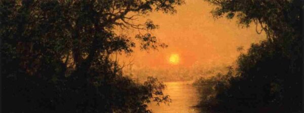 Sunset by Martin Johnson Heade, hand-painted oil painting reproduction
