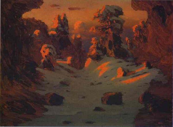 Sunset by Arkhip Kuindzhi, hand-painted oil painting reproduction