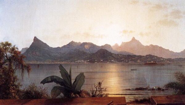 Sunset – Harbor at Rio by Martin Johnson Heade, hand-painted oil painting reproduction