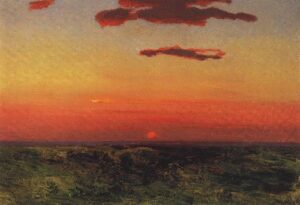 Sunset 1898 1908 by Arkhip Kuindzhi, hand-painted oil painting reproduction