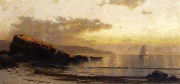 Sunset Coast by Alfred Thompson Bricher, hand-painted oil painting reproduction