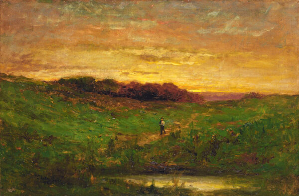 Sunset II by Edward Mitchell Bannister, hand-painted oil painting reproduction