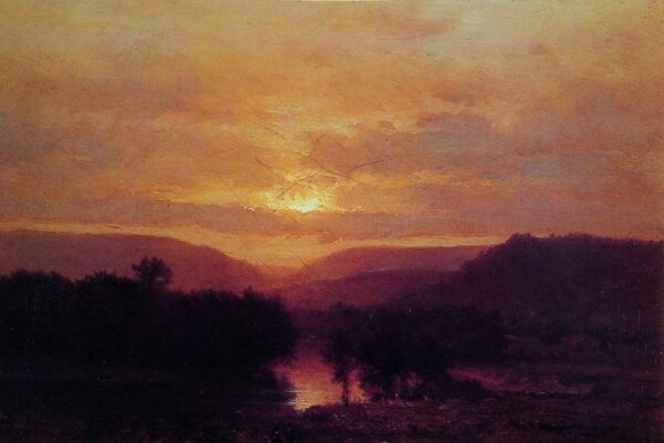 Sunset II by George Inness, hand-painted oil painting reproduction