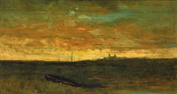 Sunset Scene by Edward Mitchell Bannister, hand-painted oil painting reproduction