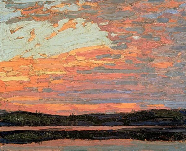 Sunset Sky by Tom Thomson, hand-painted oil painting reproduction