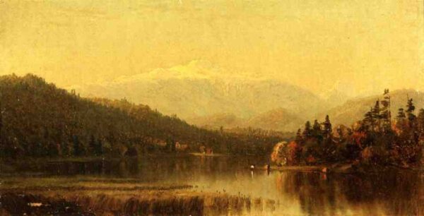 Sunset in the White Mountains by Sanford Robinson Gifford, hand-painted oil painting reproduction