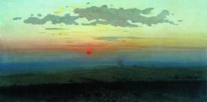Sunset in the steppes 1900 by Arkhip Kuindzhi, hand-painted oil painting reproduction