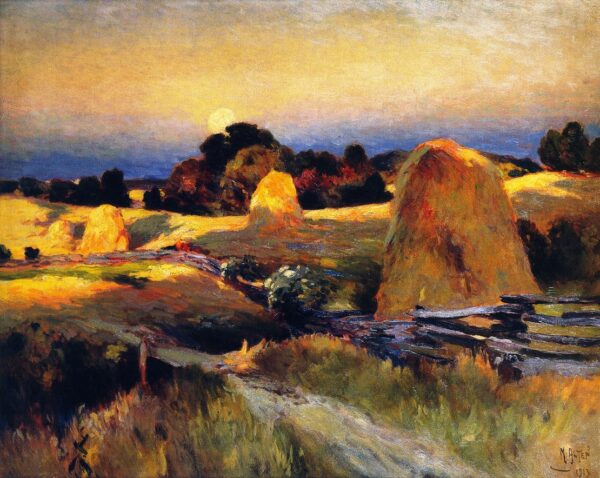 Sunset of the Farm Saugatuck by Mathias J Alten, hand-painted oil painting reproduction