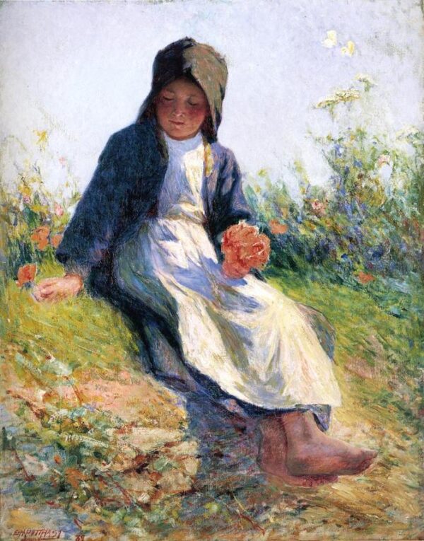 Sunshine by Edward Henry Potthast, hand-painted oil painting reproduction
