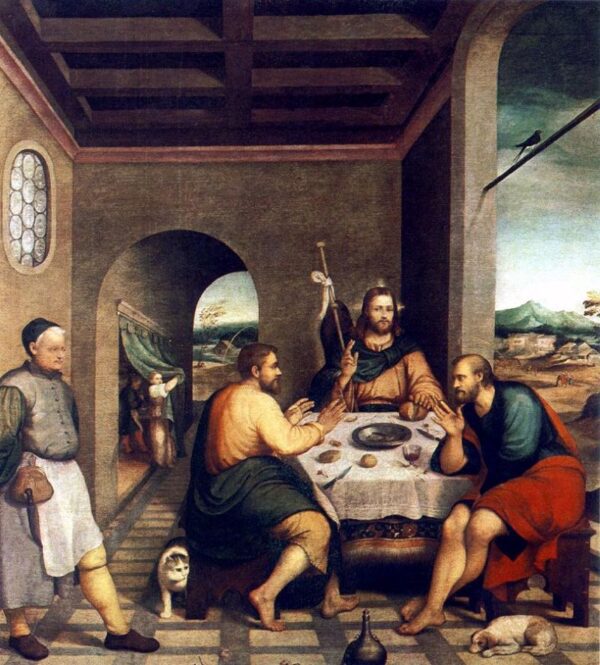 Supper at Emmaus by Jacopo Bassano, hand-painted oil painting reproduction