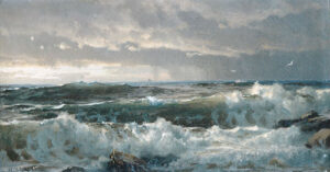 Surf on Rocks by William Trost Richards, hand-painted oil painting reproduction