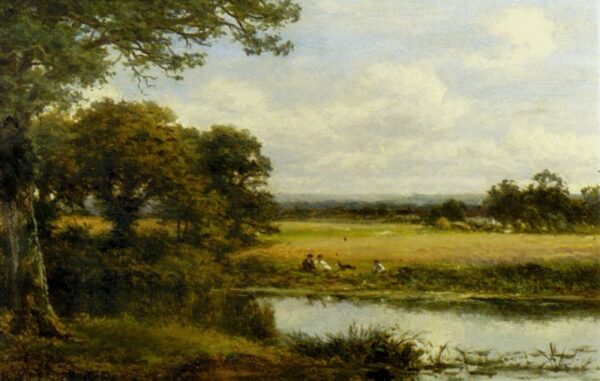 Surrey Cornfields by Benjamin Williams Leader, hand-painted oil painting reproduction