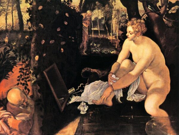 Susanna Bathing by Tintoretto, hand-painted oil painting reproduction