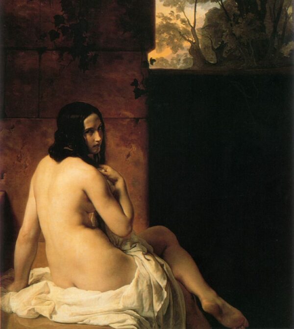 Susanna Bathing by Francesco Hayez, hand-painted oil painting reproduction